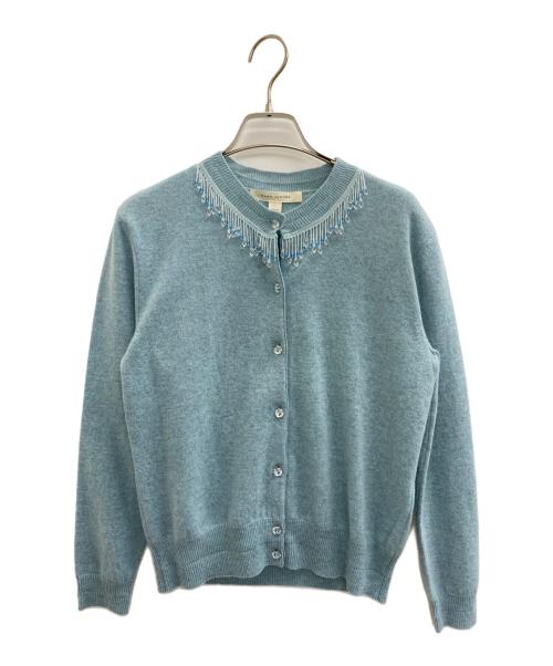 MARC JACOBS（マークジェイコブズ）MARC JACOBS (マークジェイコブス) ウールカシミヤカーディガン ブルー サイズ:XSの古着・服飾アイテム