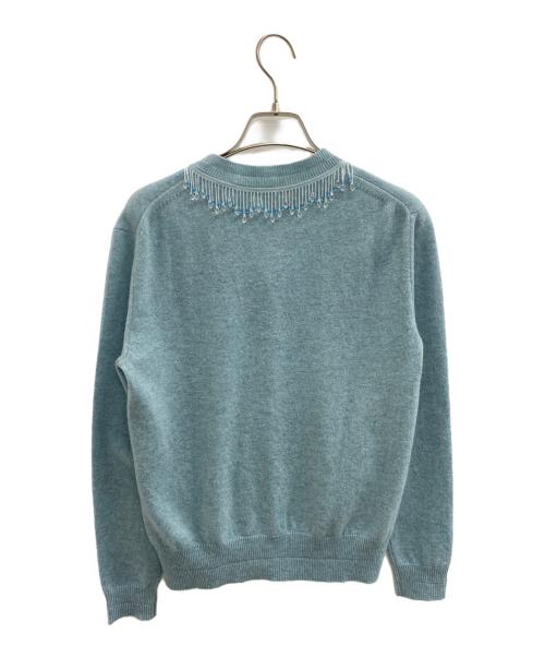 MARC JACOBS（マークジェイコブズ）MARC JACOBS (マークジェイコブス) ウールカシミヤカーディガン ブルー サイズ:XSの古着・服飾アイテム