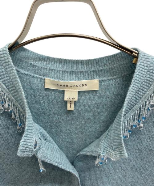 MARC JACOBS（マークジェイコブズ）MARC JACOBS (マークジェイコブス) ウールカシミヤカーディガン ブルー サイズ:XSの古着・服飾アイテム