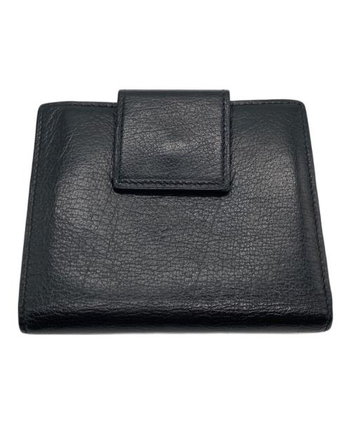 BVLGARI（ブルガリ）BVLGARI (ブルガリ) S.BVLGARI 2つ折り財布 ブラックの古着・服飾アイテム