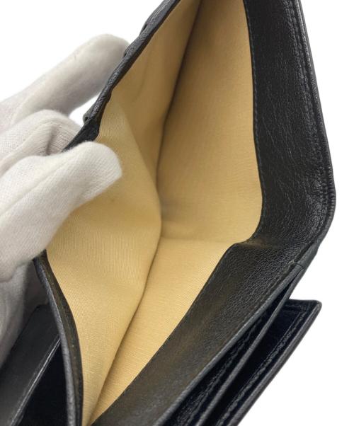 BVLGARI（ブルガリ）BVLGARI (ブルガリ) S.BVLGARI 2つ折り財布 ブラックの古着・服飾アイテム