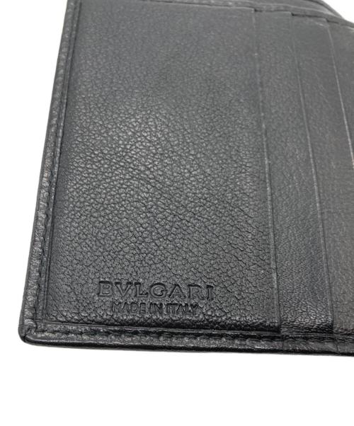 BVLGARI（ブルガリ）BVLGARI (ブルガリ) S.BVLGARI 2つ折り財布 ブラックの古着・服飾アイテム