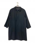 nestrobe confectネストローブ コンフェクト）の古着「ウールカシミヤステンカラーコート」｜ブラック