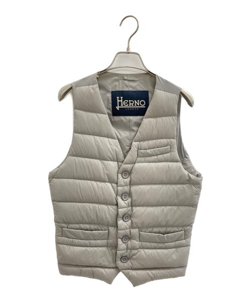 HERNO（ヘルノ）HERNO (ヘルノ) ダウンベスト ライトグレー サイズ:44の古着・服飾アイテム