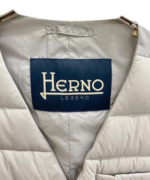 HERNO（ヘルノ）HERNO (ヘルノ) ダウンベスト ライトグレー サイズ:44の古着・服飾アイテム