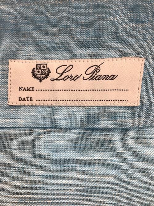 LORO PIANA（ロロピアーナ）LORO PIANA (ロロピアーナ) リネンシャツ スカイブルー サイズ:XSの古着・服飾アイテム