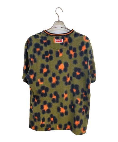 KENZO（ケンゾー）KENZO (ケンゾー) HANA LEOPARD CLASSIC T-SHIRT カーキ サイズ:XLの古着・服飾アイテム