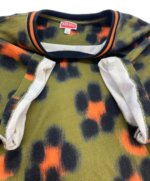 KENZO（ケンゾー）KENZO (ケンゾー) HANA LEOPARD CLASSIC T-SHIRT カーキ サイズ:XLの古着・服飾アイテム