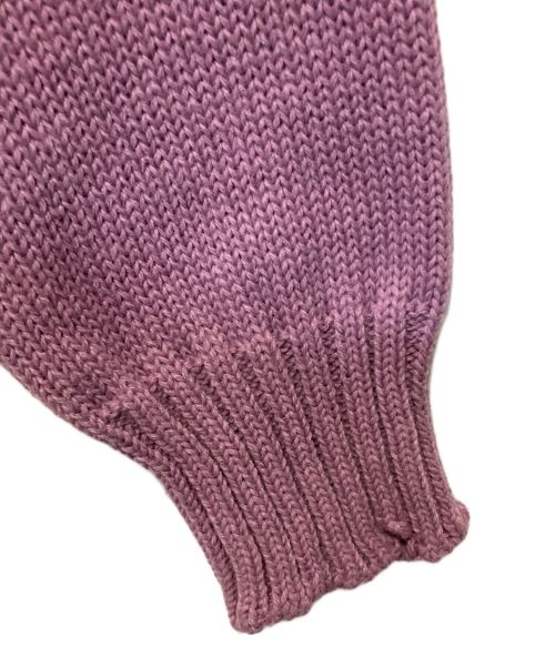 UNDERCOVER（アンダーカバー）UNDERCOVER (アンダーカバー) 脇ジップ ボロニット ピンク サイズ:2の古着・服飾アイテム