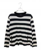 UNDERCOVERアンダーカバー）の古着「ジーザスアンドメリー ジザメリ ボーダー　GODOG期」｜ホワイト×ブラック