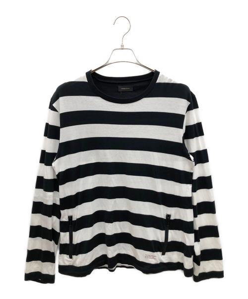 UNDERCOVER（アンダーカバー）UNDERCOVER (アンダーカバー) ジーザスアンドメリー ジザメリ ボーダー　GODOG期 ホワイト×ブラック サイズ:2の古着・服飾アイテム