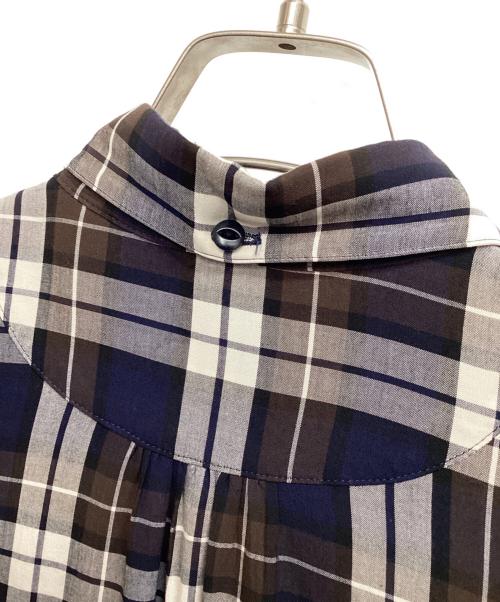 UNDERCOVER（アンダーカバー）UNDERCOVER (アンダーカバー) プルオーバーシャツ ブラウン×ネイビー サイズ:2の古着・服飾アイテム