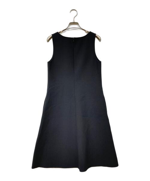 theory（セオリー）theory (セオリー) ノースリーブワンピース ブラック サイズ:2の古着・服飾アイテム
