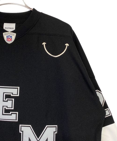 READYMADE（レディメイド）READYMADE (レディメイド) GAME SHIRT SMILE ブラック サイズ:1の古着・服飾アイテム