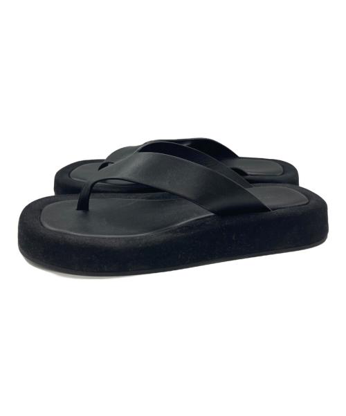 THE ROW（ザ ロウ）THE ROW (ザ ロウ) GINZA サンダル ブラック サイズ:37の古着・服飾アイテム