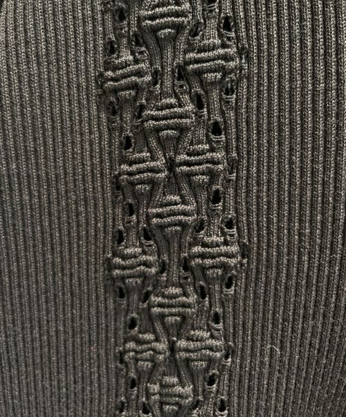 CHANEL（シャネル）CHANEL (シャネル) ロゴボタンアンサンブルカーディガン ブラック サイズ:40の古着・服飾アイテム
