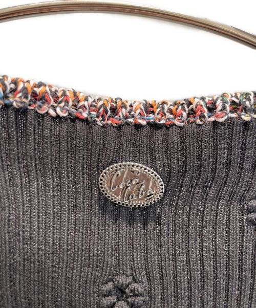CHANEL（シャネル）CHANEL (シャネル) ロゴボタンアンサンブルカーディガン ブラック サイズ:40の古着・服飾アイテム