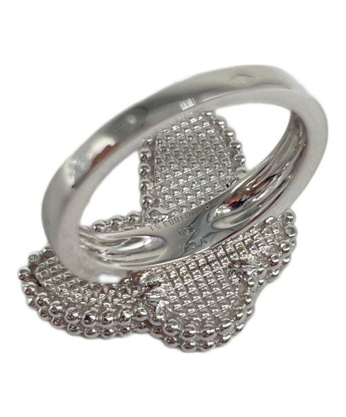 VAN CLEEF & ARPELS（ヴァンクリーフ＆アーペル）VAN CLEEF & ARPELS (ヴァンクリーフ＆アーペル) ラッキーアルハンブラ パピヨン リング サイズ:51(11号)の古着・服飾アイテム