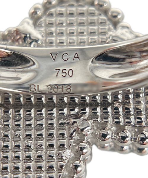 VAN CLEEF & ARPELS（ヴァンクリーフ＆アーペル）VAN CLEEF & ARPELS (ヴァンクリーフ＆アーペル) ラッキーアルハンブラ パピヨン リング サイズ:51(11号)の古着・服飾アイテム