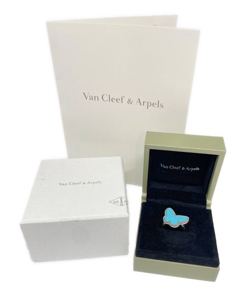 VAN CLEEF & ARPELS（ヴァンクリーフ＆アーペル）VAN CLEEF & ARPELS (ヴァンクリーフ＆アーペル) ラッキーアルハンブラ パピヨン リング サイズ:51(11号)の古着・服飾アイテム