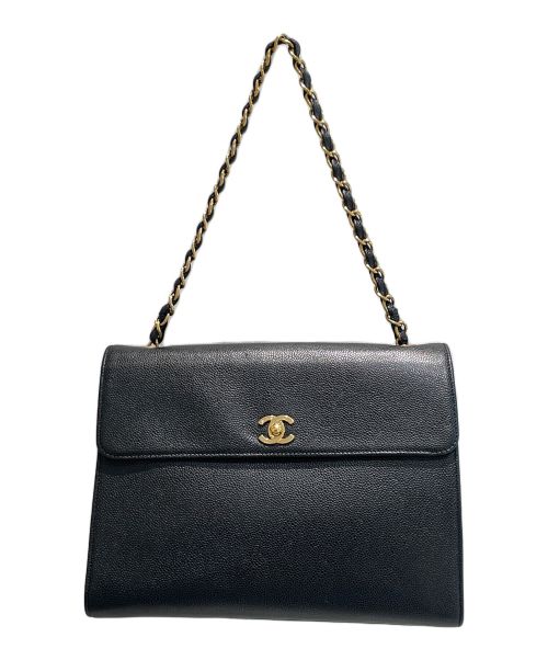 CHANEL（シャネル）CHANEL (シャネル) チェーンショルダーバッグ ブラックの古着・服飾アイテム