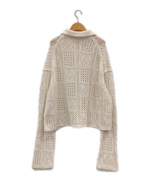 CITYSHOP（シティショップ）CITYSHOP (シティショップ) CROCHET STYLE SHIRTS ホワイト サイズ:-の古着・服飾アイテム