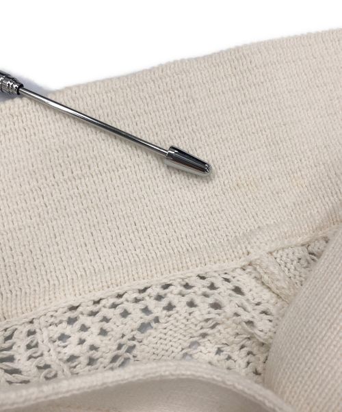 CITYSHOP（シティショップ）CITYSHOP (シティショップ) CROCHET STYLE SHIRTS ホワイト サイズ:-の古着・服飾アイテム