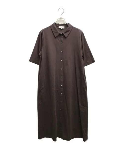 MACKINTOSH LONDON（マッキントッシュ ロンドン）MACKINTOSH LONDON (マッキントッシュ ロンドン) プレーティング天竺ワンピース ブラウン サイズ:38の古着・服飾アイテム