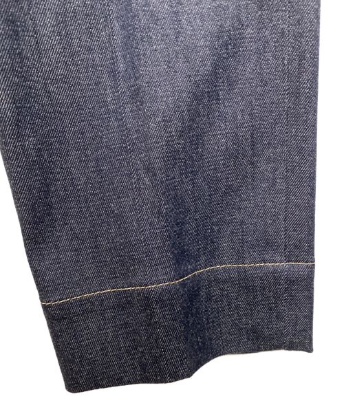 ANAYI（アナイ）ANAYI (アナイ) デニムライク切り替えテーパードパンツ インディゴ サイズ:34の古着・服飾アイテム