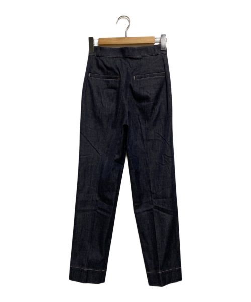 ANAYI（アナイ）ANAYI (アナイ) デニムライク切り替えテーパードパンツ インディゴ サイズ:34の古着・服飾アイテム