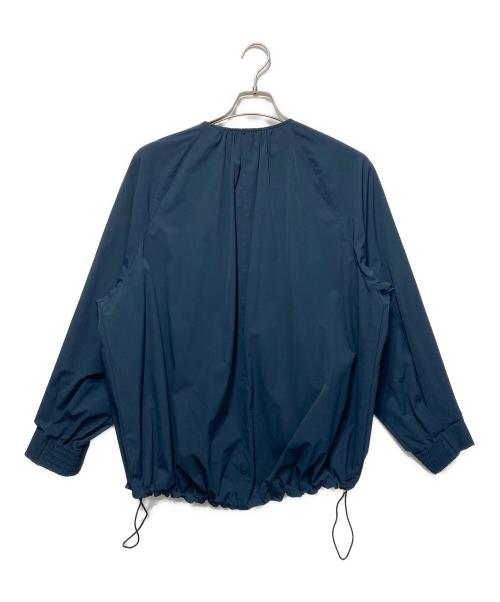 23区（ニジュウサンク）23区 (ニジュウサンク) ナイロン2WAYストレッチ ノーカラー ブルゾン ネイビー サイズ:36の古着・服飾アイテム