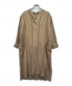 BEIGEベイジ）の古着「UGINE/シャツワンピース」｜ブラウン