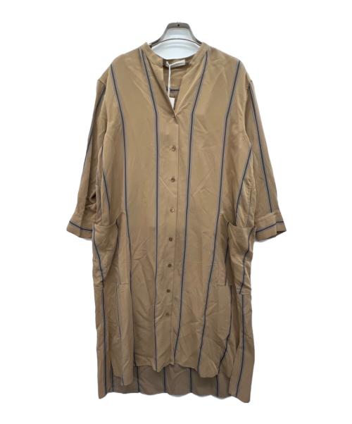 BEIGE（ベイジ）BEIGE (ベイジ) UGINE/シャツワンピース ブラウン サイズ:32の古着・服飾アイテム