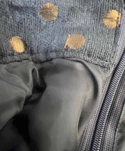 IENA LA BOUCLE（イエナ ラ ブークル）IENA LA BOUCLE (イエナ ラ ブークル) ドットジャガードタックスカート ネイビー サイズ:40の古着・服飾アイテム