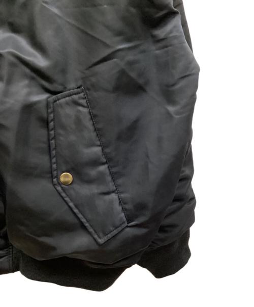 N.O.R.C（ノーク）N.O.R.C (ノーク) オーバーサイズMA-1ブルゾン ブラック サイズ:2の古着・服飾アイテム