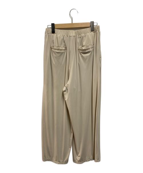 LOUNIE（ルーニー）LOUNIE (ルーニー) 水着風素材ワイドパンツ ベージュ サイズ:40の古着・服飾アイテム