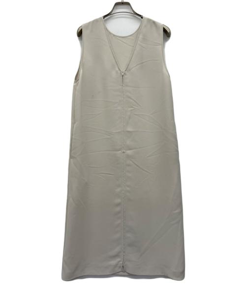 uncrave（アンクレイヴ）uncrave (アンクレイヴ) ウォッシャブルダブルクロスジレワンピース アイボリー サイズ:1の古着・服飾アイテム