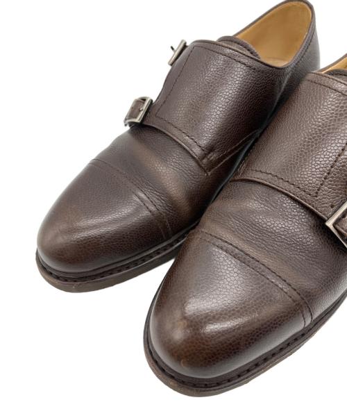 PARABOOT（パラブーツ）PARABOOT (パラブーツ) BEAMS F (ビームスエフ) ダブルモンクストラップシューズ ブラウン サイズ:6の古着・服飾アイテム