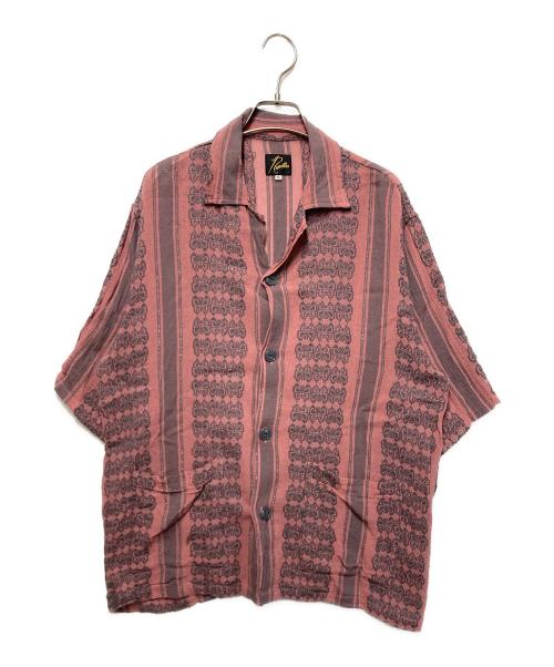 Needles（ニードルズ）Needles (ニードルズ) Papillon Stripe Dobby Cabana Shirt/カバナシャツ ピンク サイズ:Lの古着・服飾アイテム
