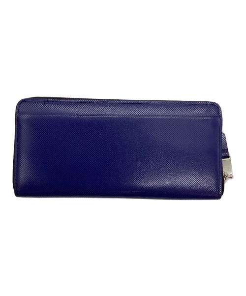 ck Calvin Klein（シーケーカルバンクライン）ck Calvin Klein (シーケーカルバンクライン) 長財布 ブルーの古着・服飾アイテム