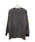 ENFOLD (エンフォルド) SHIRT LAYERED BORDER PULLOVER/シャツレイヤードボーダープルオーバー ブラック サイズ:38：5000円