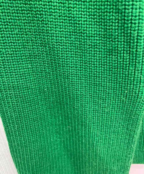 ENFOLD（エンフォルド）ENFOLD (エンフォルド) リブカラーブロックPULLOVER グリーン サイズ:38の古着・服飾アイテム