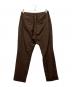 AURALEE (オーラリー) WOOL SILK TROPICAL EASY SLACKS ブラウン サイズ:5：8000円
