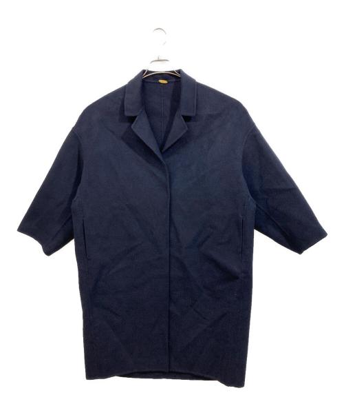 MUSE de Deuxieme Classe（ミューズ ドゥーズィエム クラス）MUSE de Deuxieme Classe (ミューズ ドゥーズィエム クラス) ウールアンゴラリバーコート ネイビー サイズ:SIZE Freeの古着・服飾アイテム