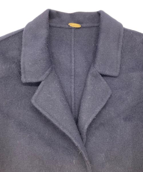 MUSE de Deuxieme Classe（ミューズ ドゥーズィエム クラス）MUSE de Deuxieme Classe (ミューズ ドゥーズィエム クラス) ウールアンゴラリバーコート ネイビー サイズ:SIZE Freeの古着・服飾アイテム
