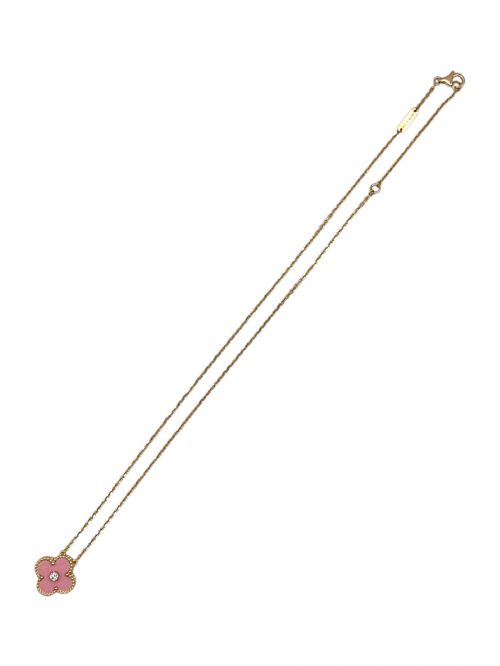 VAN CLEEF & ARPELS（ヴァンクリーフ＆アーペル）VAN CLEEF & ARPELS (ヴァンクリーフ＆アーペル) 1Pダイヤヴィンテージアルハンブラネックレス 2015年クリスマス限定の古着・服飾アイテム