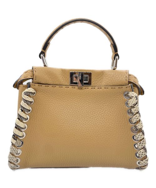 FENDI（フェンディ）FENDI (フェンディ) SELLERIA ピーカブー ミニ ベージュの古着・服飾アイテム