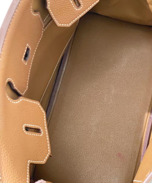 HERMES（エルメス）HERMES (エルメス) バーキン 30/シルバー金具/ゴールド/T刻印:2015年 ゴールド×シルバー金具 サイズ:30の古着・服飾アイテム