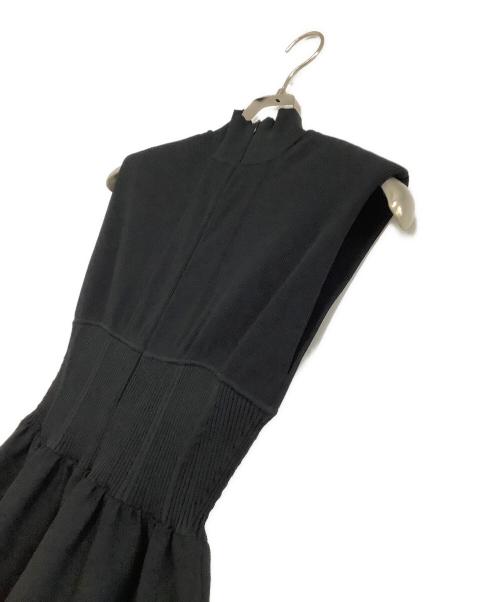 CELFORD（セルフォード）CELFORD (セルフォード) コルセットデザインニットワンピース ブラック サイズ:36の古着・服飾アイテム