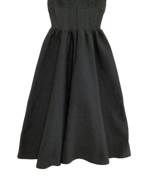 CELFORD（セルフォード）CELFORD (セルフォード) コルセットデザインニットワンピース ブラック サイズ:36の古着・服飾アイテム